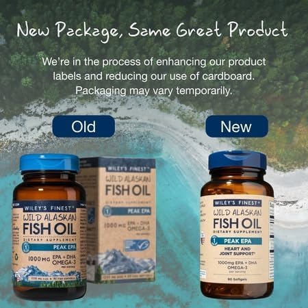 Wileys Finest Wild Alaskan Fish Oil packaging showing full ingredient disclosures