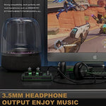 Ampapa A1 hi-fi audiophile preamplifier displaying the switchable green LED ambient lighting mode