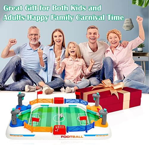 Durable ABS plastic mini soccer board game packed with two miniature balls
