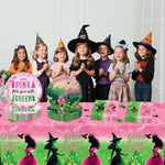 Decorative napkins and plates for magical themed party