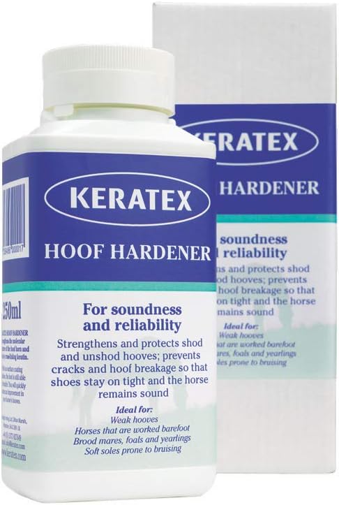 Keratex KHH 250 Hoof Hardener two hundred fifty milliliter bottle front view equestrian care product