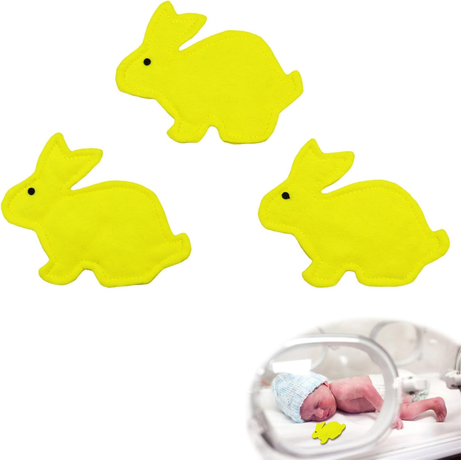 Welsoon Scent Bonding NICU Bunny front view showing soft cotton texture.