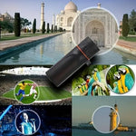 Premium Vocue monocular telescope angled view illustrating the durable water resistant exterior construction