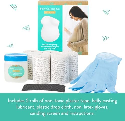 Contents of Kate and Milo DIY belly mold kit