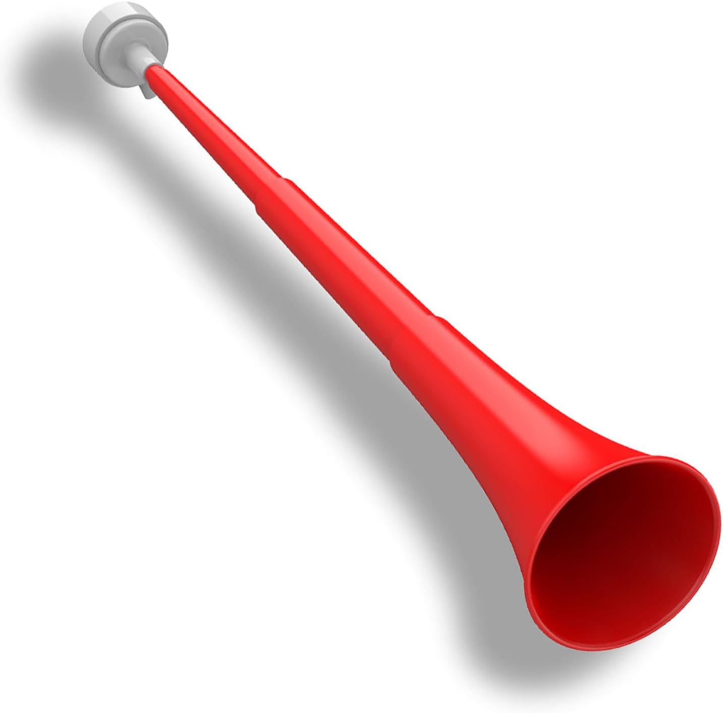 Qidoe red stadium vuvuzela horn front view