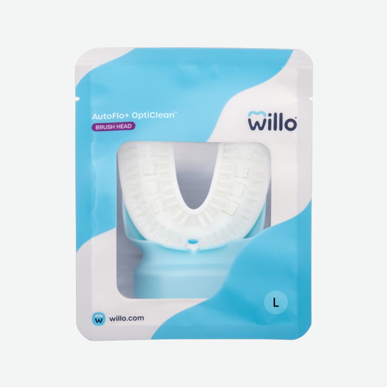 Willo Opticlean Mouthpiece Large White replacement for AutoFlo Plus toothbrush.