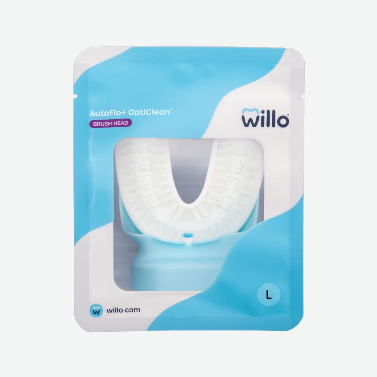Willo Opticlean Mouthpiece Large White replacement for AutoFlo Plus toothbrush.