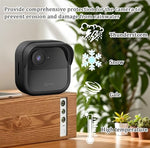 Pack of five black weatherproof silicone skins for smart security camera protection