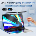 Close up of magnetic attachment mechanism on MacBook Air screen