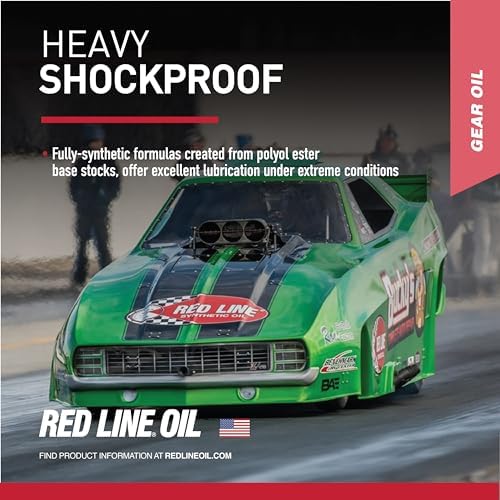 Close up of Red Line Shockproof lubricant texture
