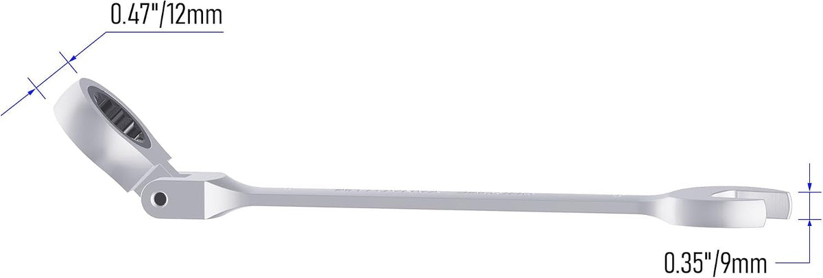 FOCMKEAS hand tool polished chrome finish close up
