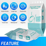Individually wrapped compact travel hygiene packet held in hand