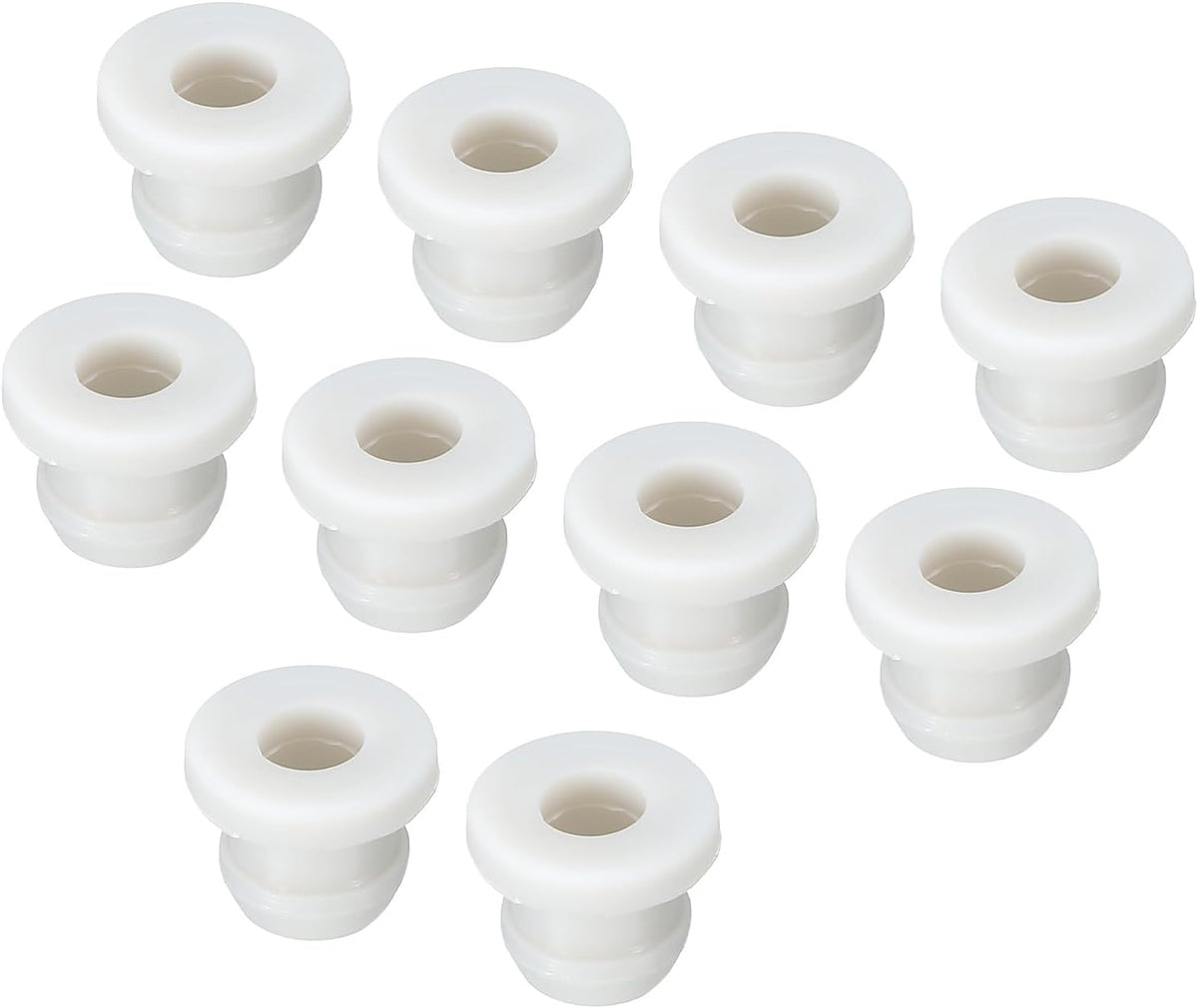 MECCANIXITY 10Pcs Snap Rubber Grommet Hole Plug Mount Dia 7.5mm ID 5mm H 9mm Seal Anti-Scratch for Electrical Box Cable Pipe Black - Image 15