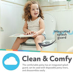 Nuby On-The-Go Portable Potty Seat - Travel Toilet Seat for Boys and Girls 18+ Months - Includes Storage Bag and Disposable Potty Liners - Toddler Travel Essentials - Toddler Potty Training Toilet - Image 6