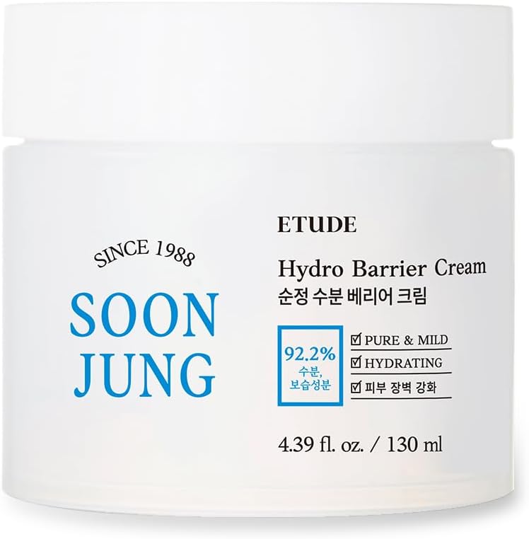 ETUDE SoonJung Hydro Barrier Cream front view of the large jar type container.
