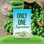 Nutrient rich field pea treats for guinea pigs showing texture