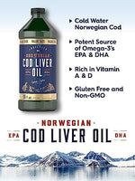 Carlyle pure liquid cod liver oil nutrition facts label showing omega content
