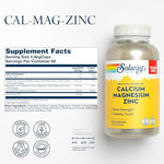 Solaray supplement label highlighting 1000mg calcium content.