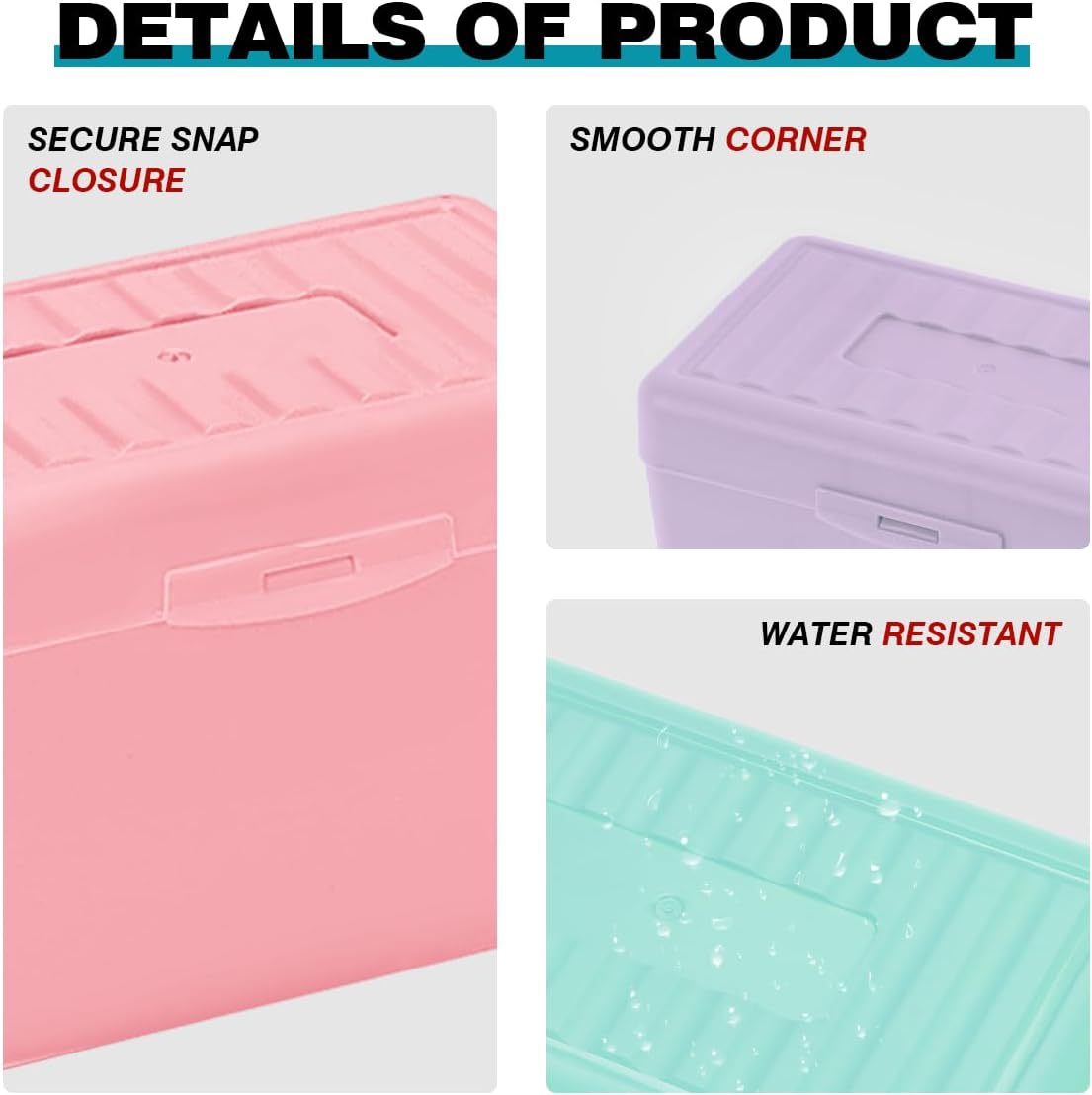 H4D storage box trio in pastel colors