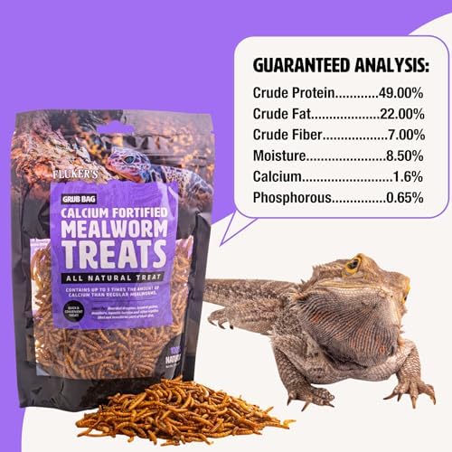 Nutrient rich calcium fortified insect treats back label information