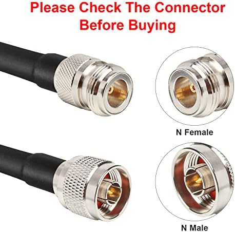XRDS-RF KMR240 fifty ohm extension cable showing solid copper conductor connection points