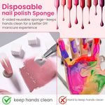 Professional manicure tools including 150 piece sponge set and grabber
