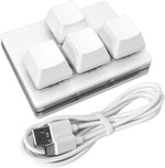 Qinizx USB mini 4 key mechanical gaming keypad front view