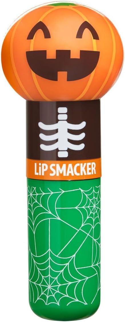 Lip Smacker pumpkin cap open view displaying smooth lip balm texture