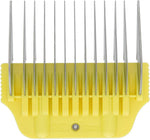 Bucchelli sixteen millimeter five eighths inch wide clipper guard attached to an A5 type blade