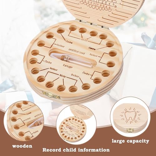 Included accessories for tooth box including tweezers and bottle