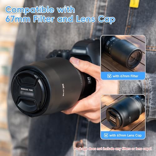 JJC lens hood reversed on Canon lens for compact storage