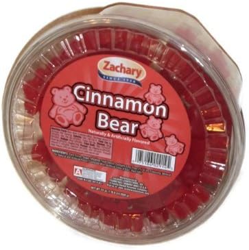 Zachary Cinnamon Bears 24 Ounce Resealable Tub front view authentic imported American candy