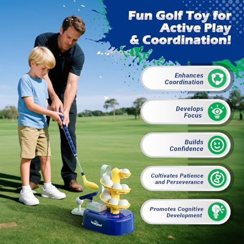 Close up of EagleStone kids golf set foot pedal mechanism