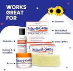 Back label of Mite-B-Gone 10 percent sulfur soap showing directions and full ingredients list