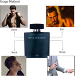 Perfume and Beauty Millionaire 100 ml spray bottle lifestyle angle