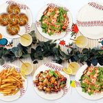 Puevenyi baseball plate size comparison for cake and snacks