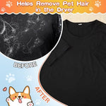 Comparison showing the large size of the pet hair fighter sheet against standard sheets