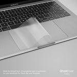Detailed view of matte finish on Uppercase MacBook trackpad shield