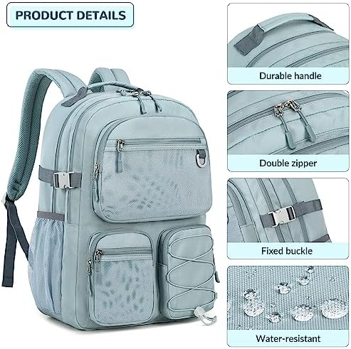 Lohol school travel bag showing spacious main zipper compartment open