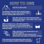 Steps to use Walejuc temporary tooth filling kit