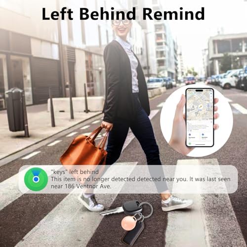 ATUVOS item locator tag attached to a backpack zipper showcasing practical everyday use for commuting and travel.