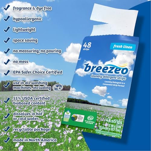 Eco-friendly USDA Certified Biobased laundry strips for camping and dorms.