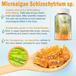 Envycure plant based fish oil alternative supplement bottle showing vegan nutritional facts panel