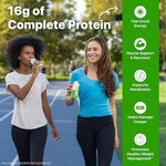Orgain gluten free soy free meal replacement pack standing upright on counter