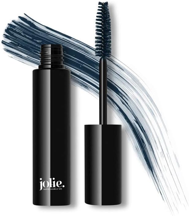 Jolie Cosmetics sensitive eyes hypoallergenic mascara front view in navy