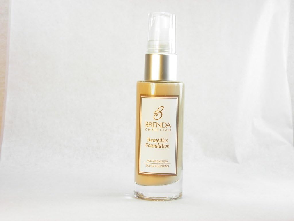 Brenda Christian Remedies Color Adjusting Foundation Natural Beige 1 Fluid Ounce front view bottle authentic imported makeup