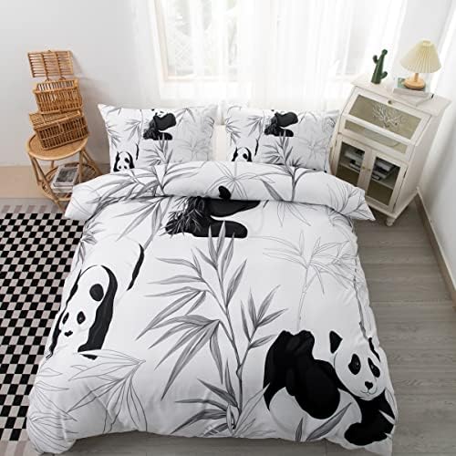 CVHOUSE bedding three piece set showing the king size duvet cover layout alongside two matching pillowcases
