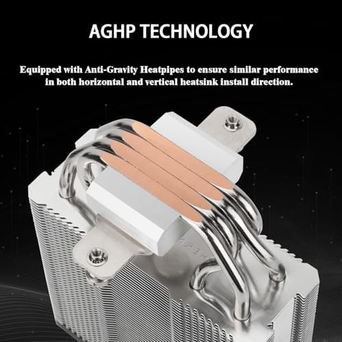Thermalright compact computer cooler top view showcasing the active digital temperature display screen cover.