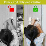 Six pack of Wappa Baby door lever locks for child safety