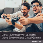 NETGEAR integrated two in one modem and dual band router package contents and power adapter